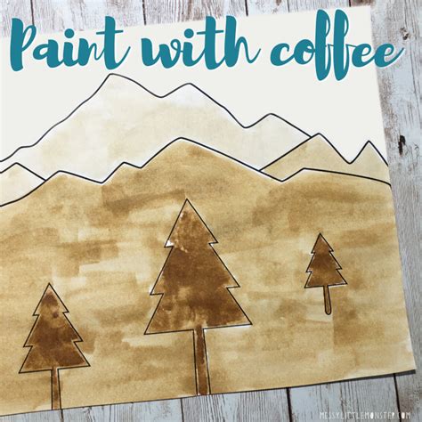 coffee painting on canvas|adding coffee grounds to paint.